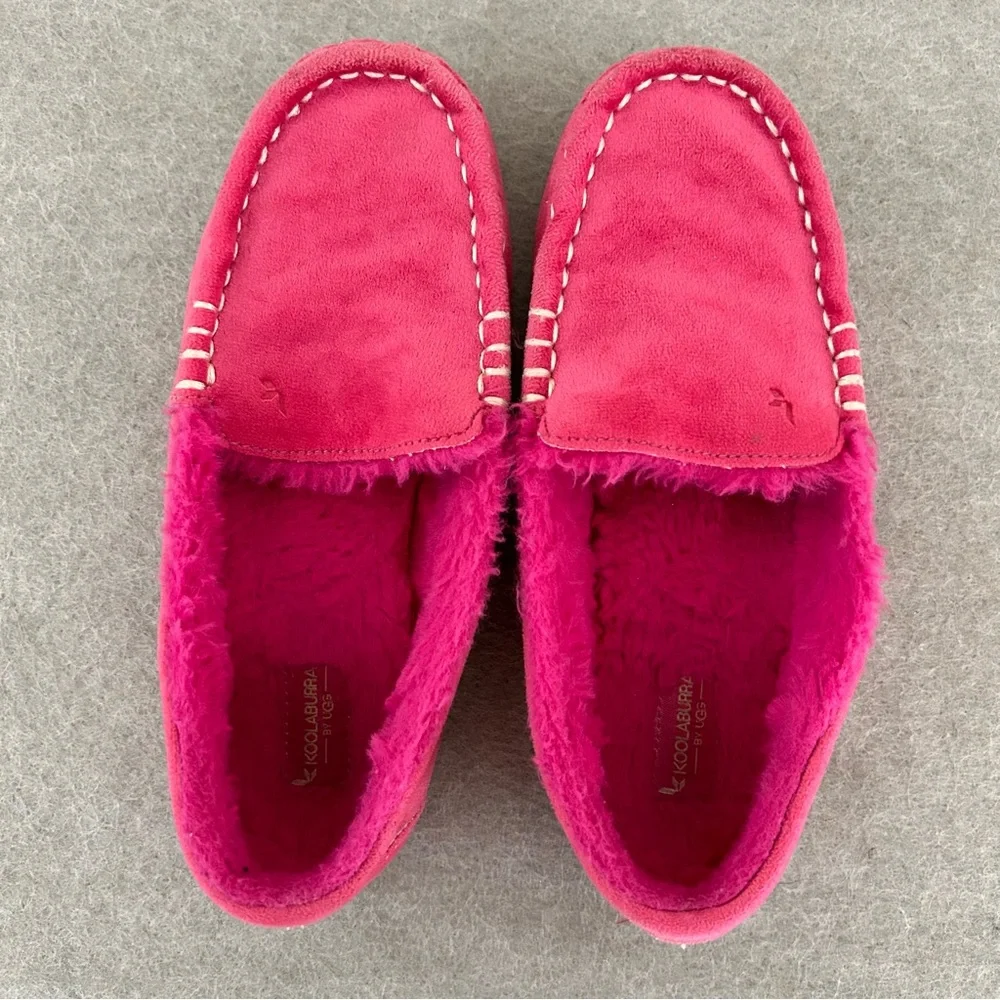 Koolaburra By Ugg Riley Pink Shimmer Girl’s Slippers Size 2